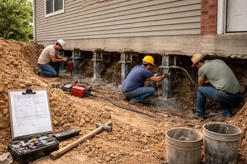 Structural Underpinning in Greenville, SC